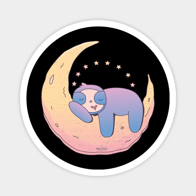 Sloth On Moon Sloth On The Moon Magnet by BK55